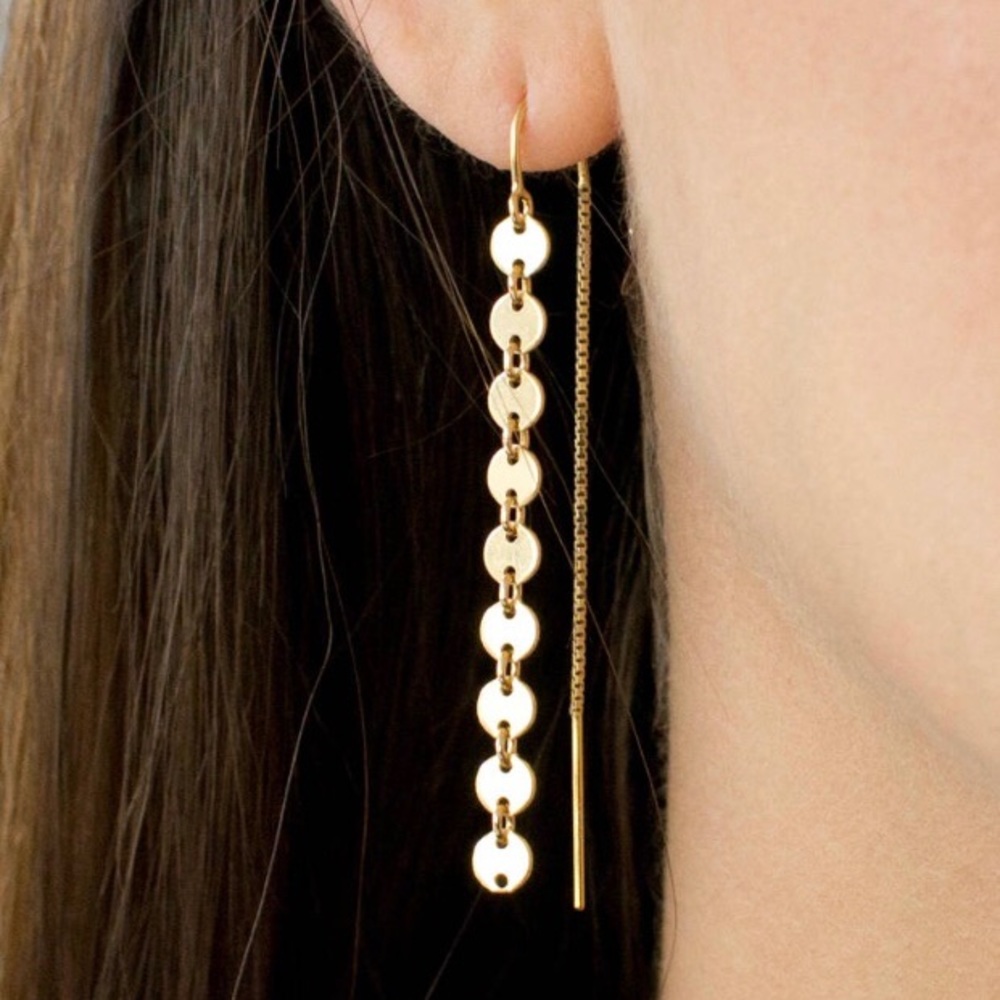 ✨✨NEW ✨✨Gold Coin Threader Earrings✨✨
